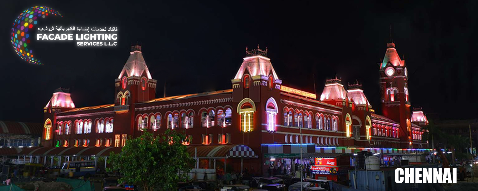 facade lighting chennai